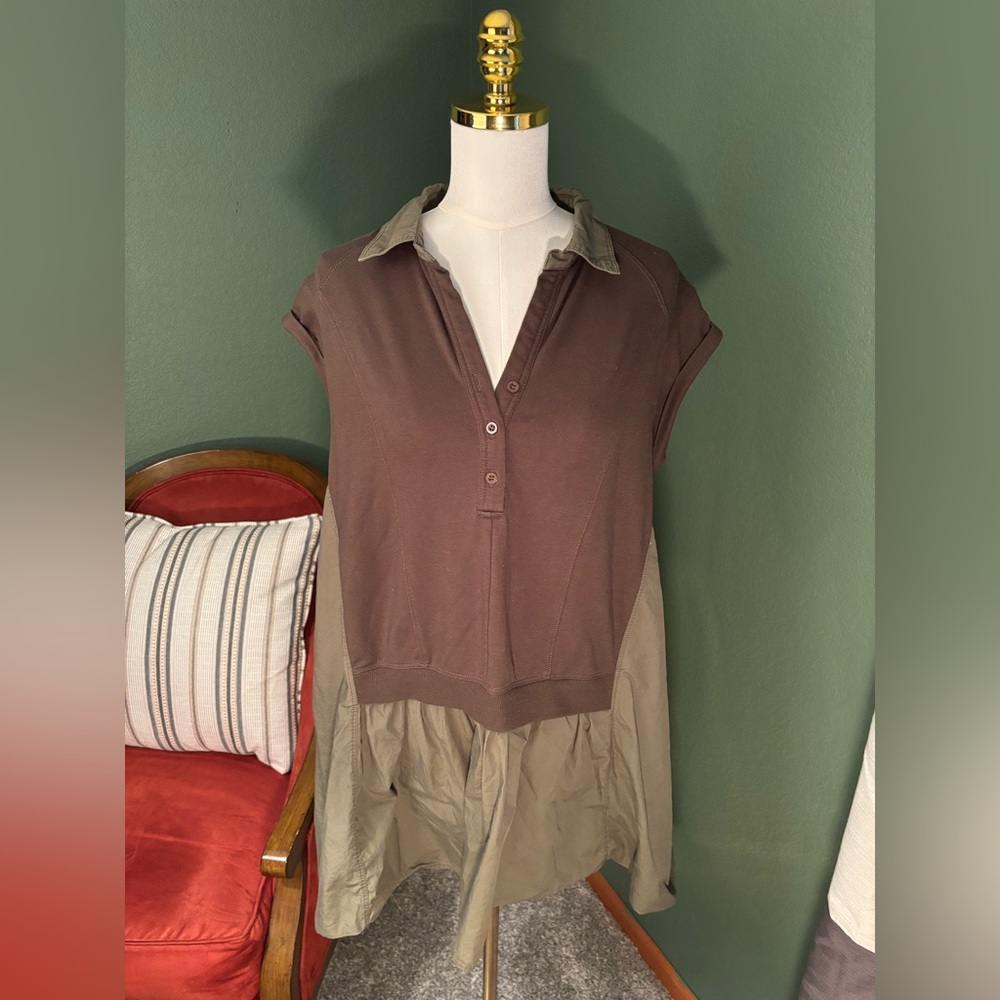 Army Green Baggy Tshirt Dress
